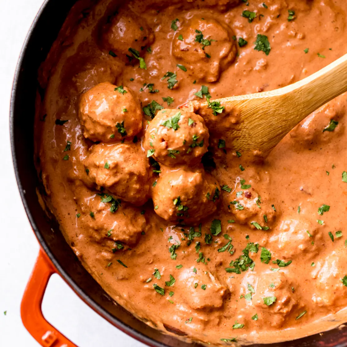 Pumpkin Meatballs with Creamy Adobe Sauce