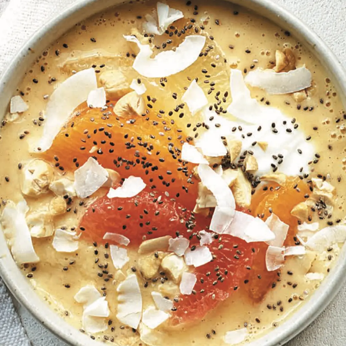 Citrus-Pineapple Smoothie Bowl (no banana)