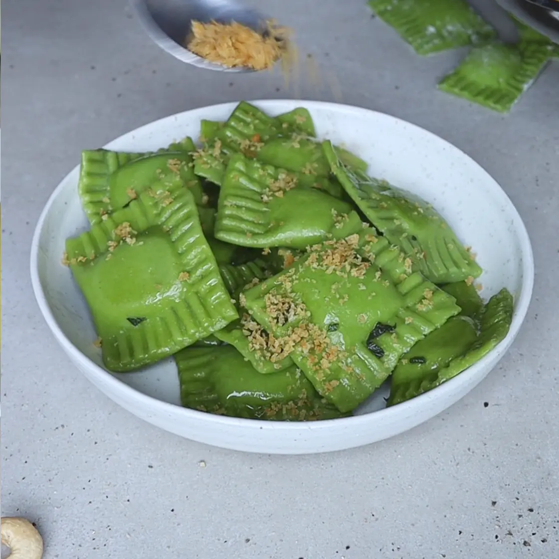 Homemade Spinach Ravioli