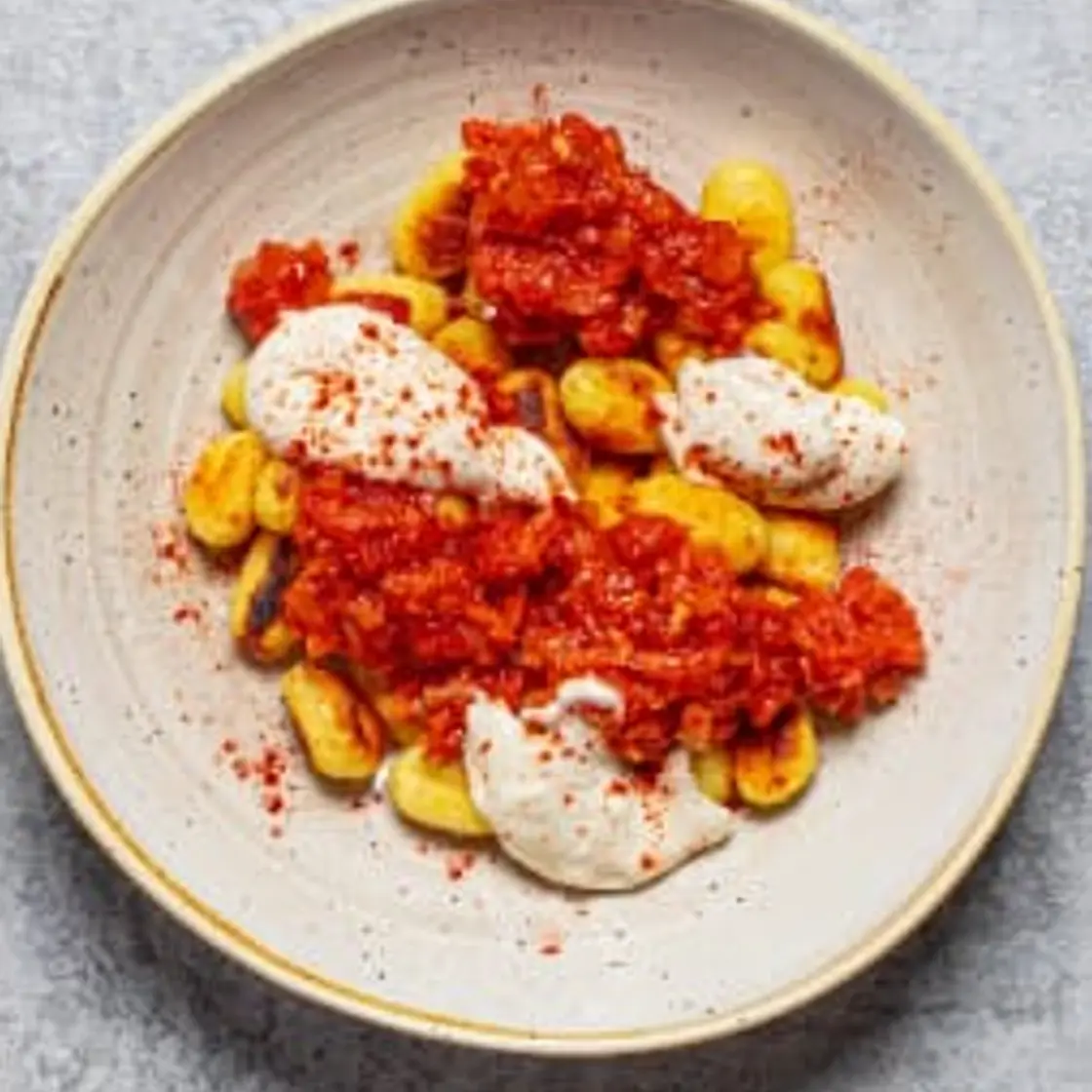 Crispy Gnocchi "Patatas Bravas"