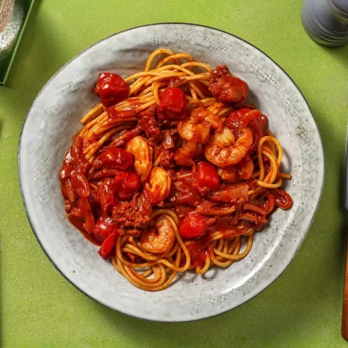 Prawn & Chorizo Spaghetti