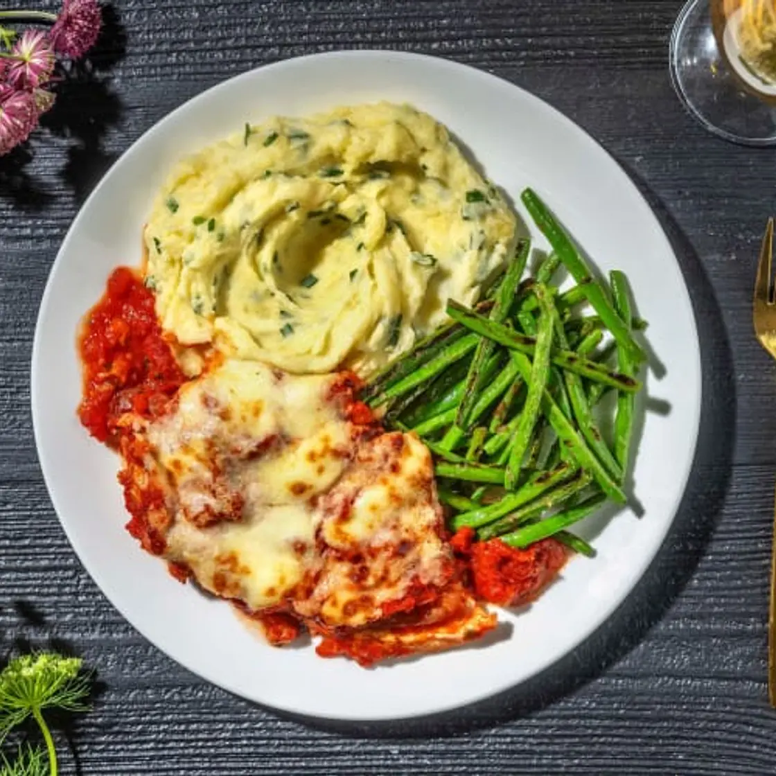 Cheesy Chicken and Serrano Ham Parmigiana