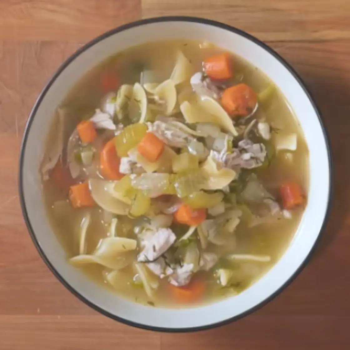 Chicken Noodle Soup with Homemade Chicken Stock