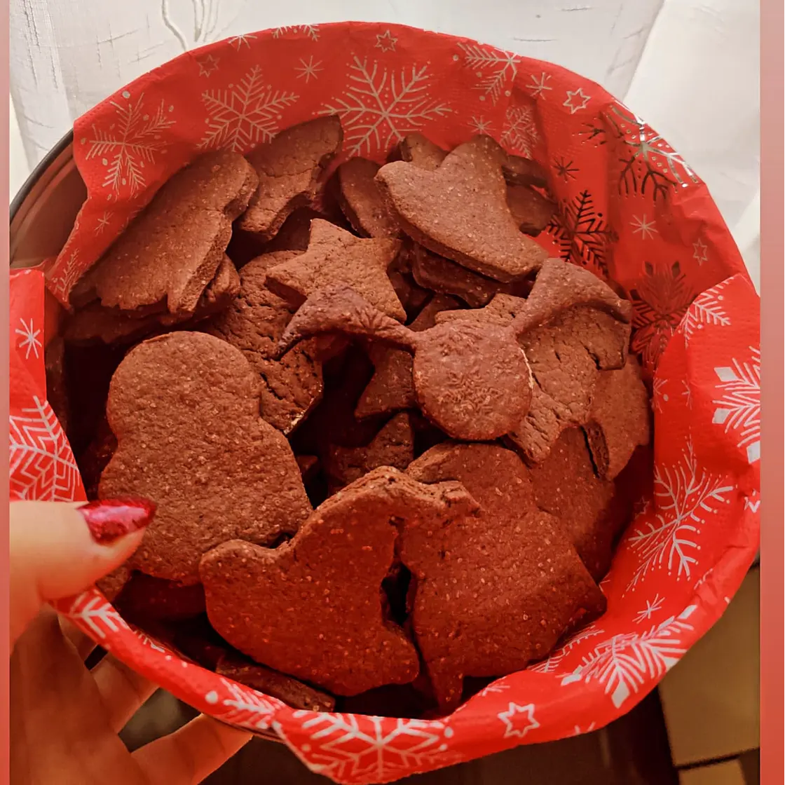 Chocolate sugar cookies ❄️