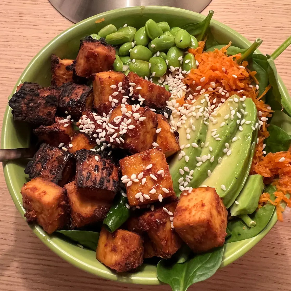 Sriracha Baked Tofu Rice Bowls
