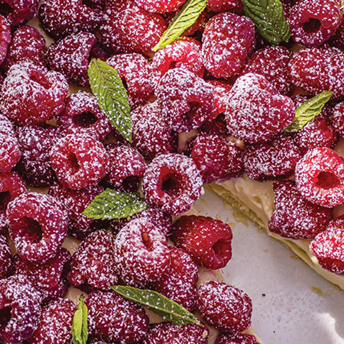 Raspberry & Custard Tart