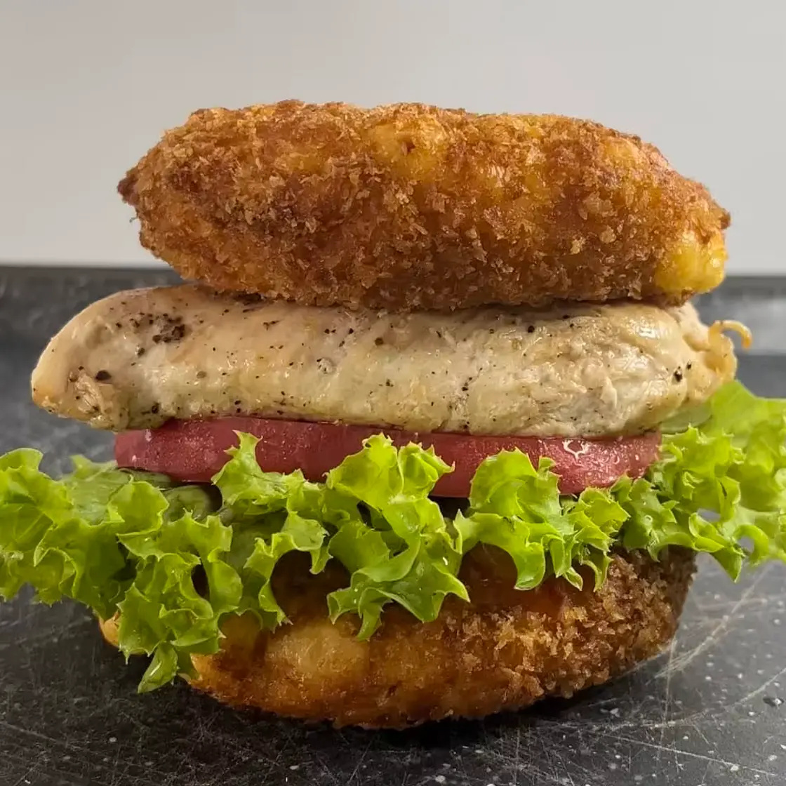 Babybel Chicken Burger