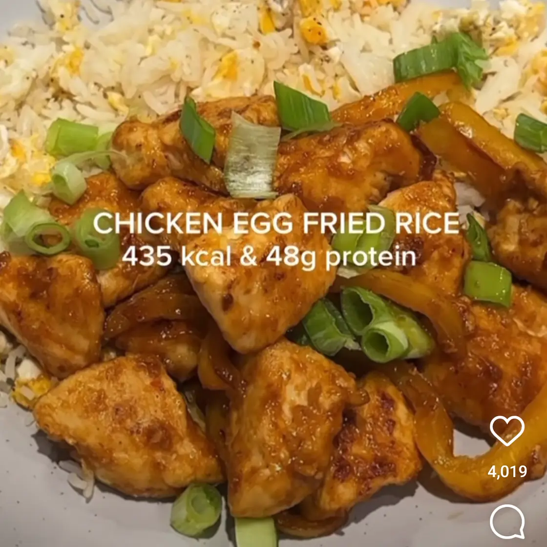 Sticky Chicken Egg Fried Rice