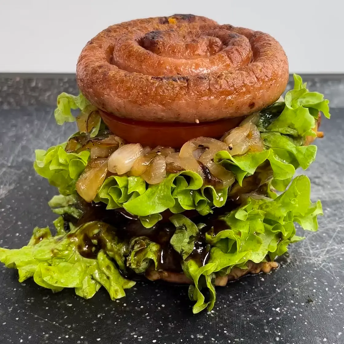 Würstchen Burger