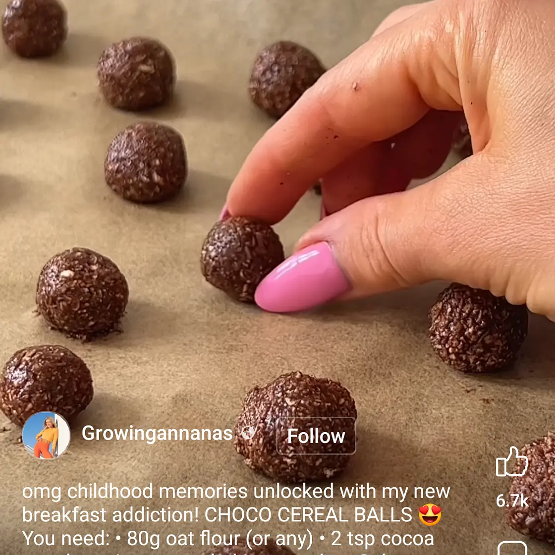 Choco balls brekkie