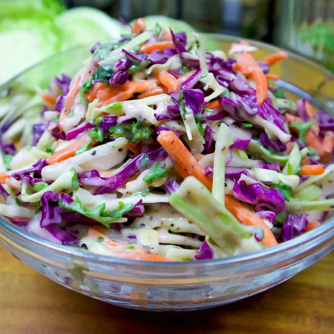 Red Cabbage Coleslaw Salad