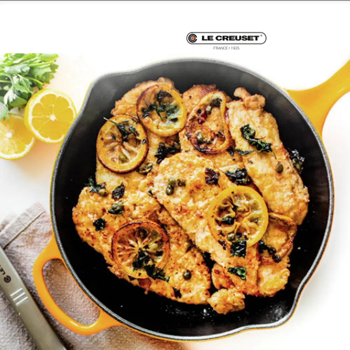 Pan-Fried Schnitzel with Fried Lemons and Capers