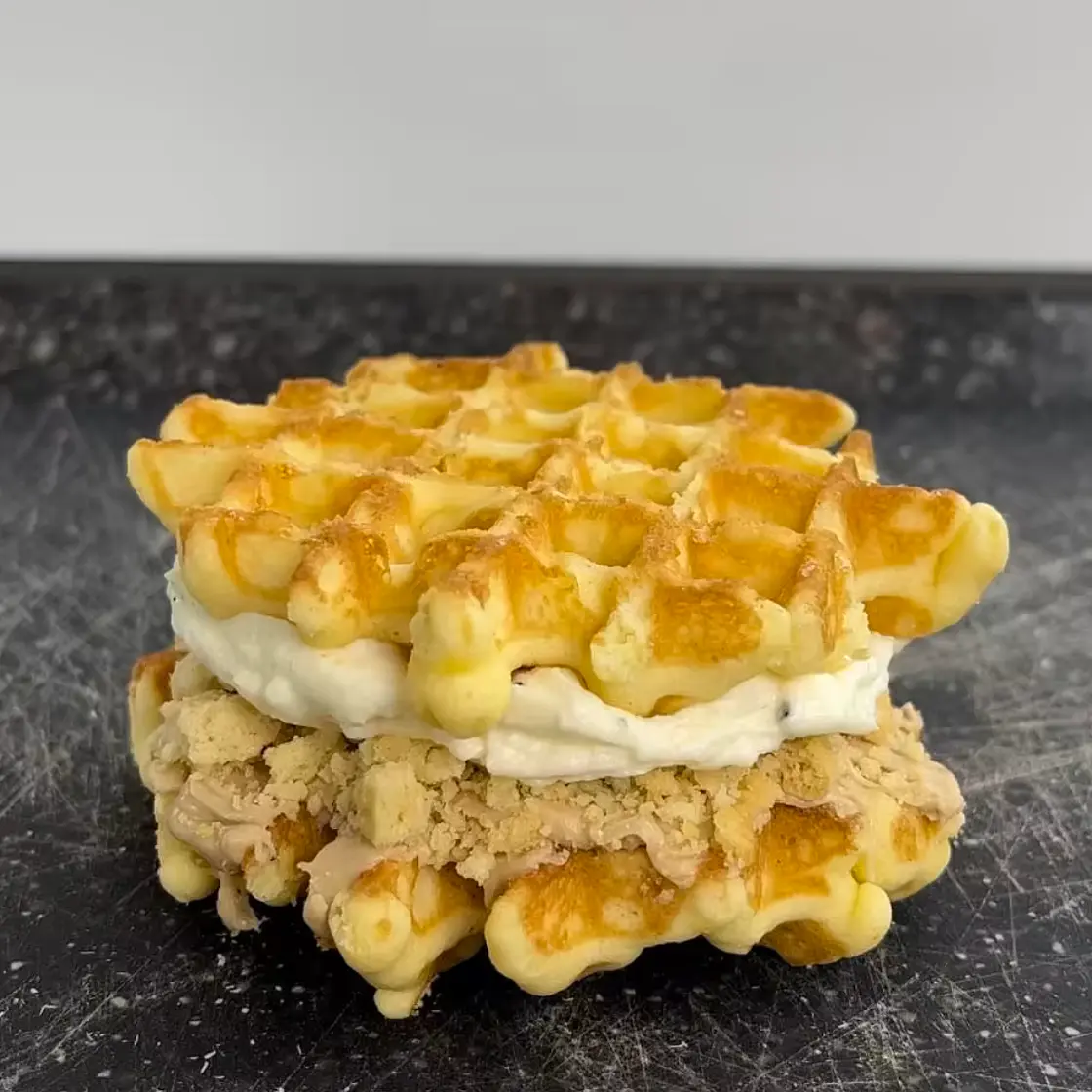 Weißes Oreo Waffel Sandwich