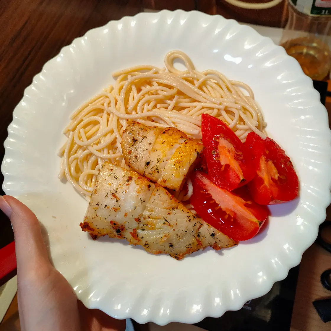 Cast Iron Halibut Dinner with Couscous