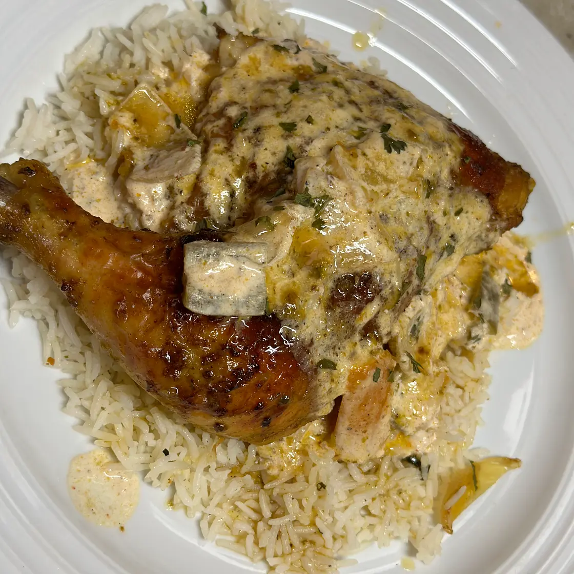 Chicken Chardonnay Family style