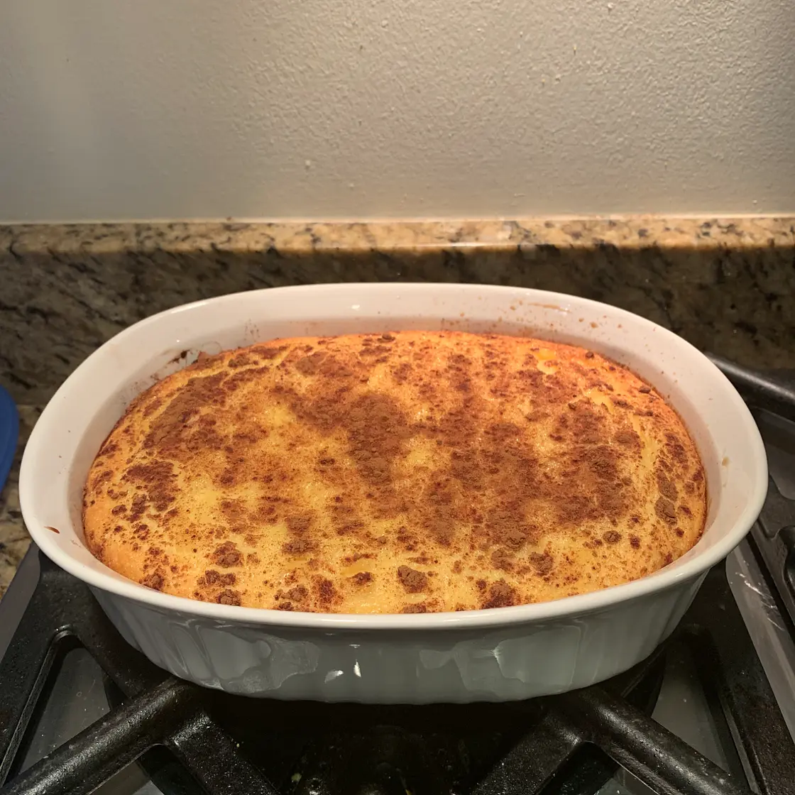 Baked pineapple dessert