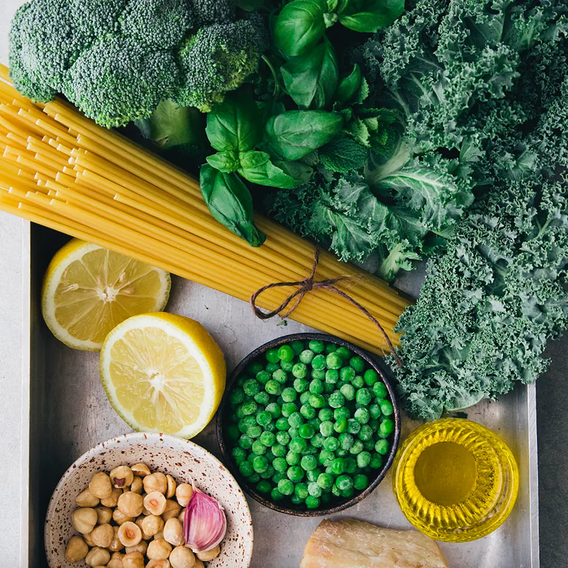 No-Waste Broccoli and Kale Stem Pasta