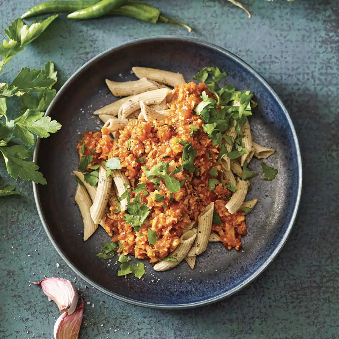 Blumenkohl-Bolognese mit Pasta (Thermomix)