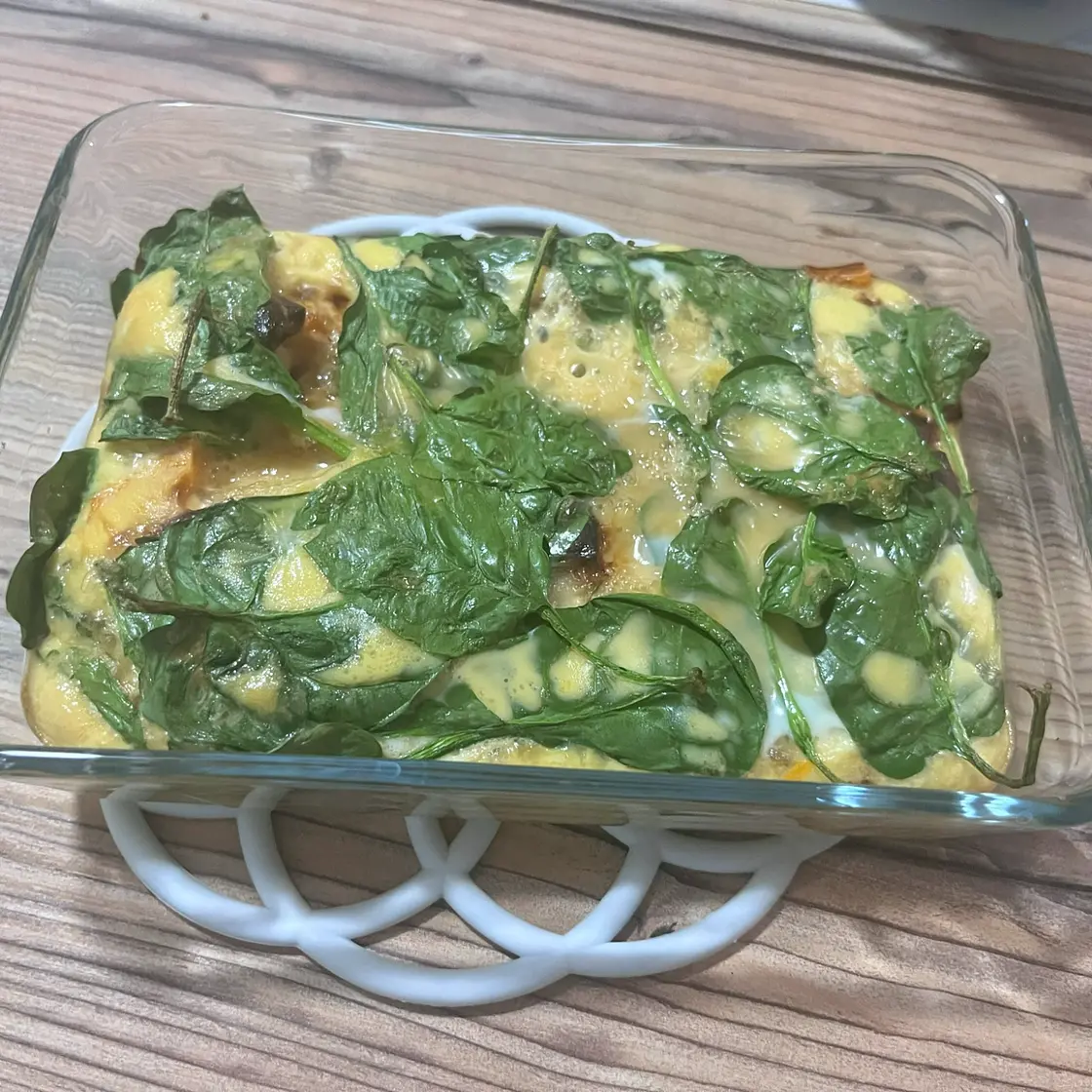 Butternut Squash Spinach Breakfast Bake