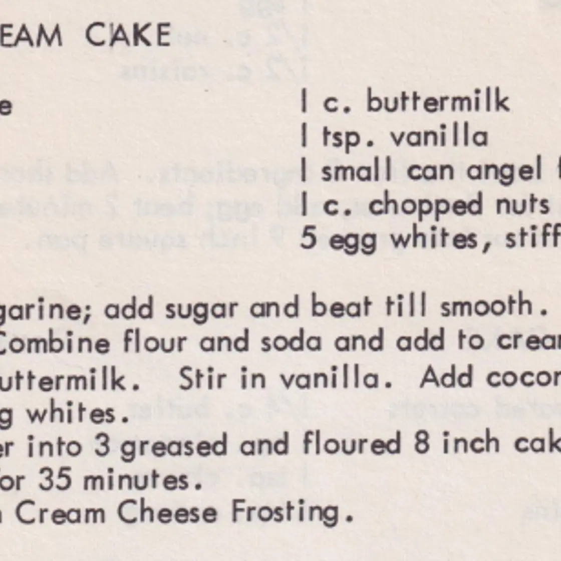 Italian Cream Cake
