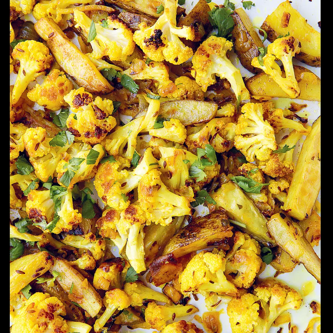 Roasted Aloo Gohbi (Potato and Cauliflower)