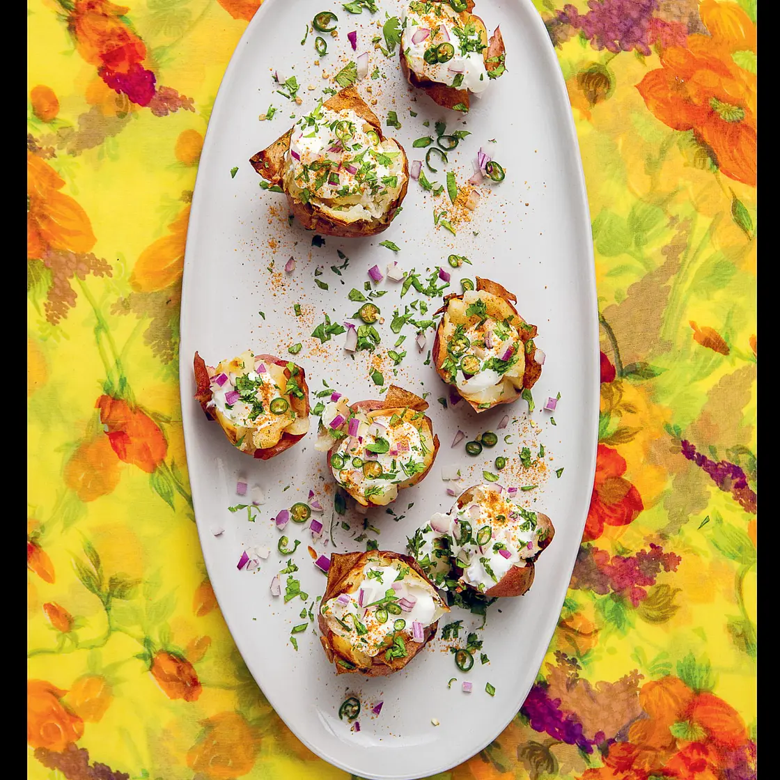 Indian-ish Baked Potatoes
