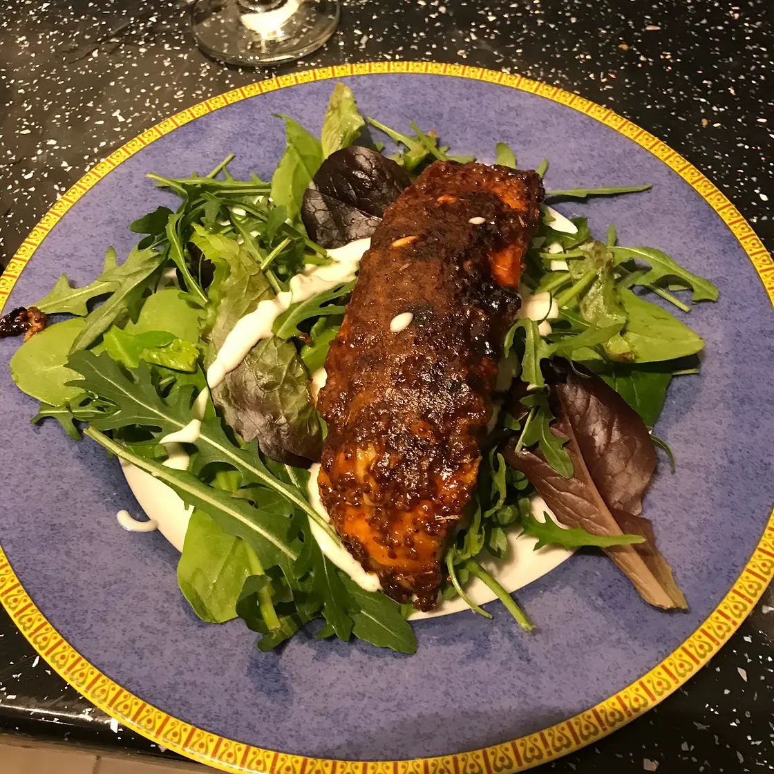 Mustard Air Fryer Salmon