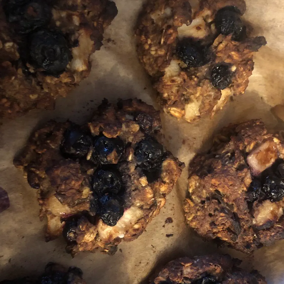 One-Bowl Blueberry Almond Breakfast Cookies