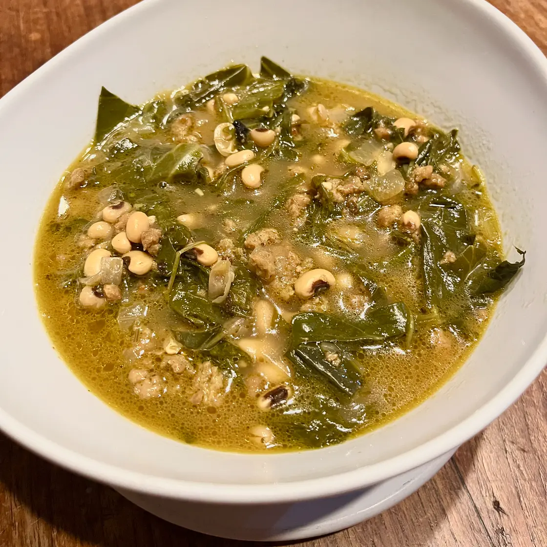 New Year's Good Luck Soup (veganized)