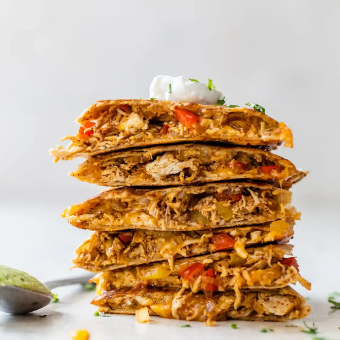 Shredded Chicken Quesadillas