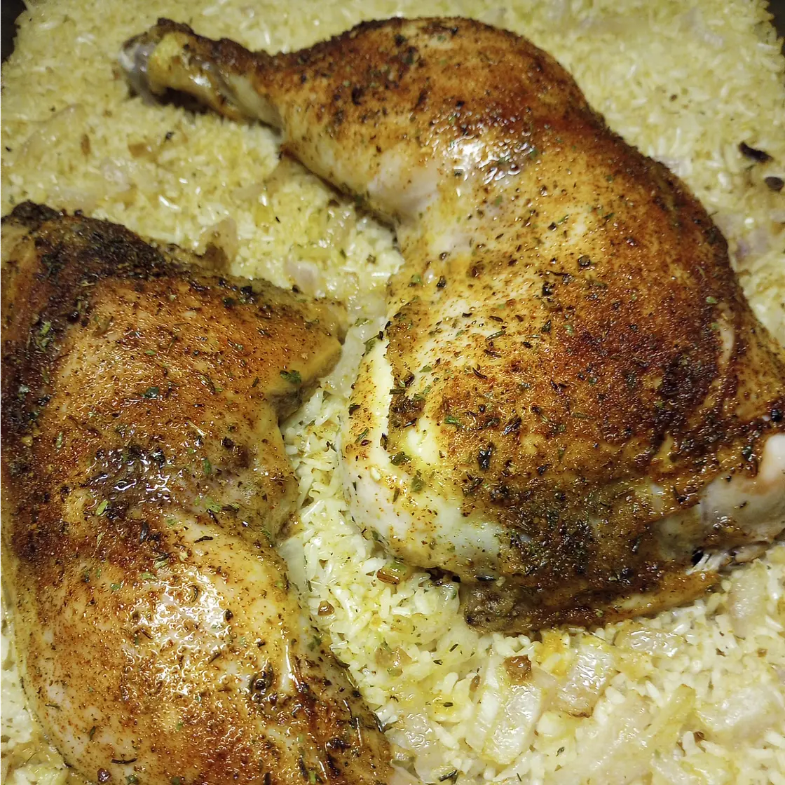 Oven Baked Chicken and Rice