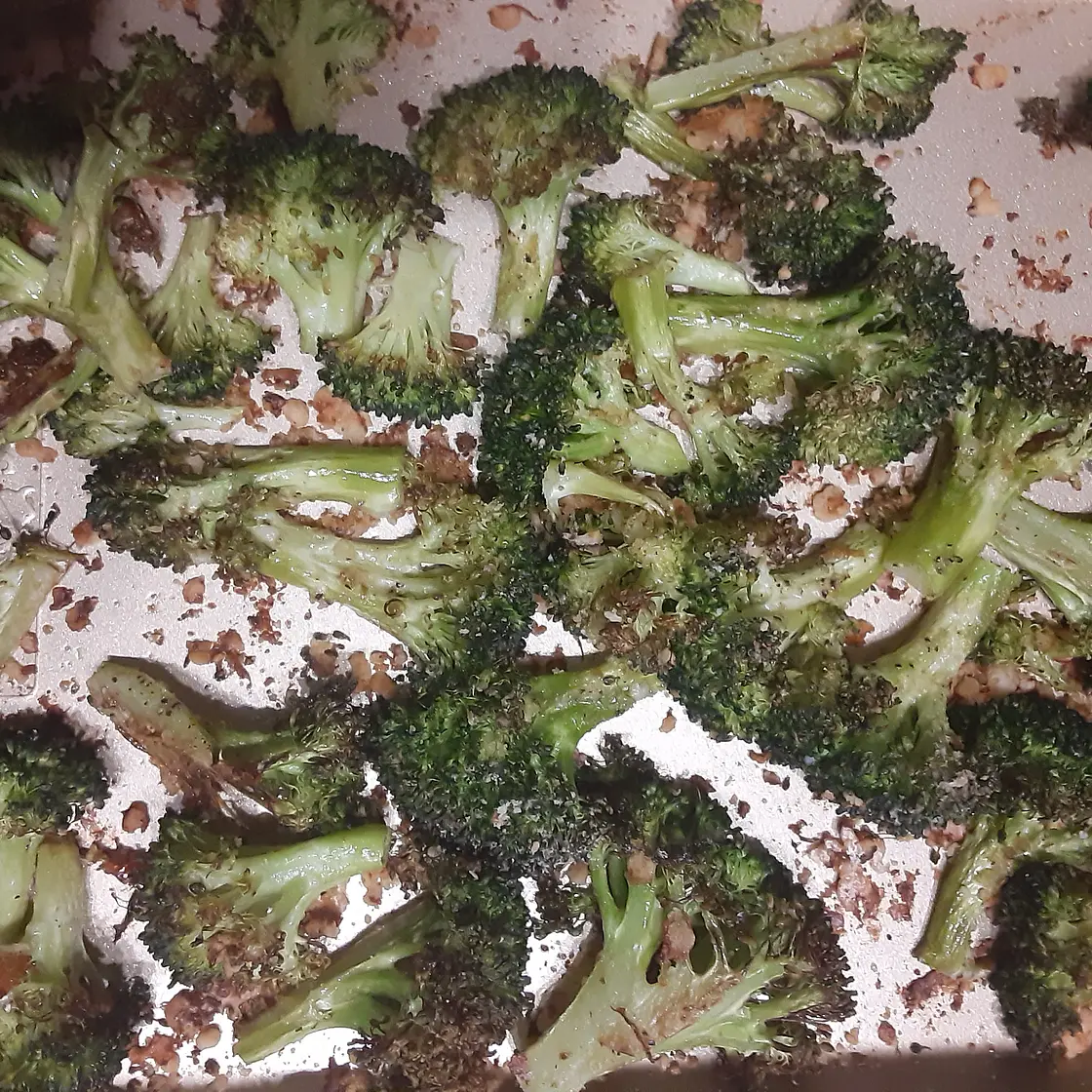Roasted Broccoli with Lemon Zest and Parmesan Cheese