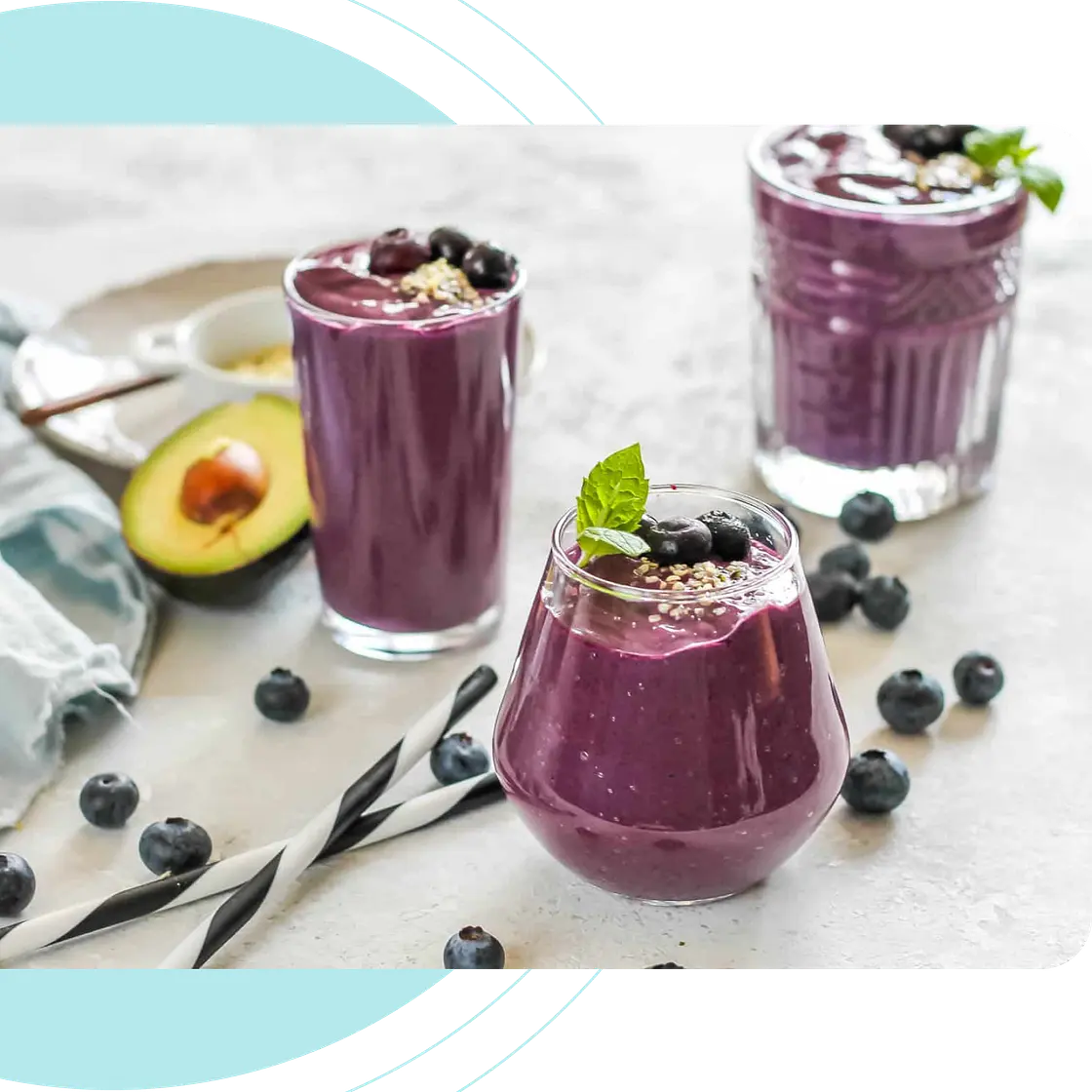 Gut Healing Blueberry Smoothie