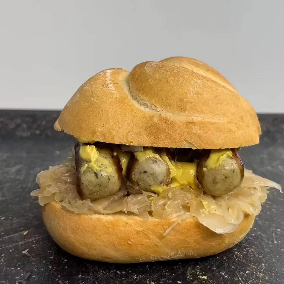 Sandwiches rund um die Welt | Nürnberger Bratwurst Semmel - Deutschland