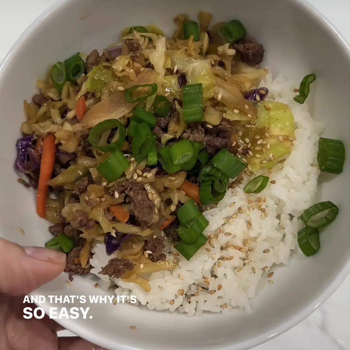 Easy Egg Roll in a Bowl