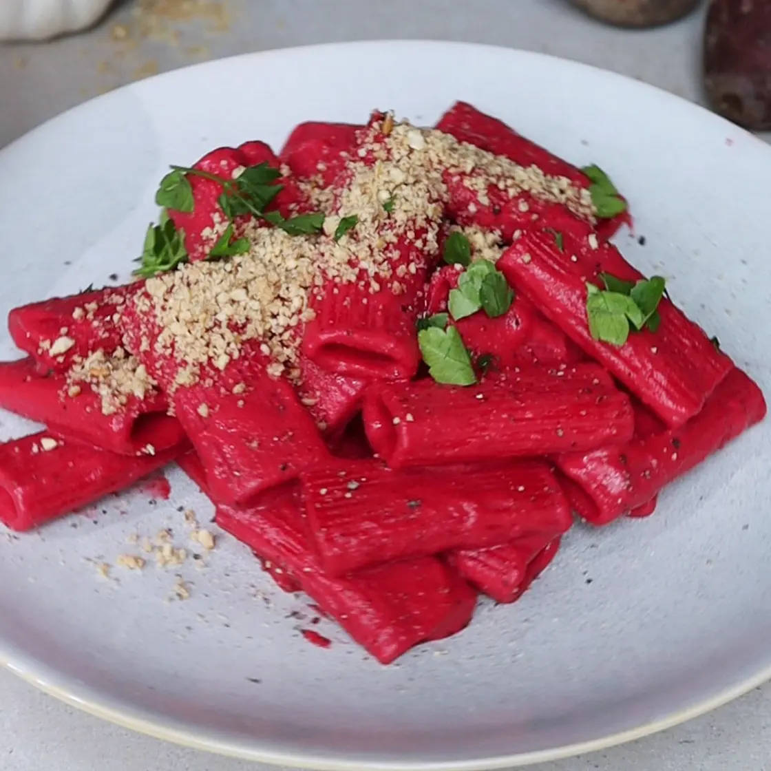 Creamy Beetroot Pasta