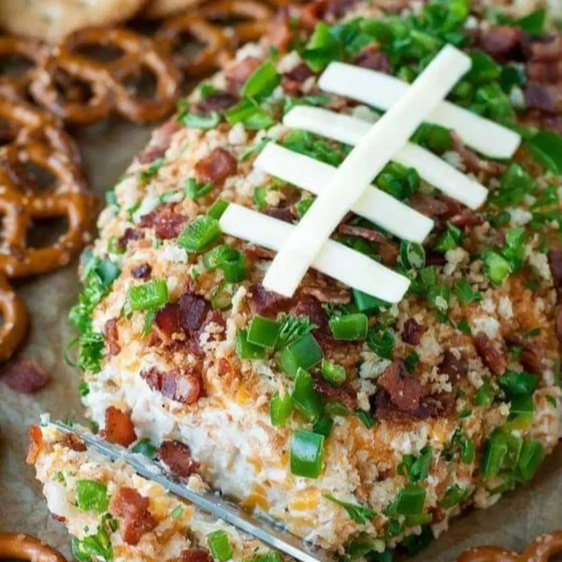 Jalapeño Popper Football Cheese Ball