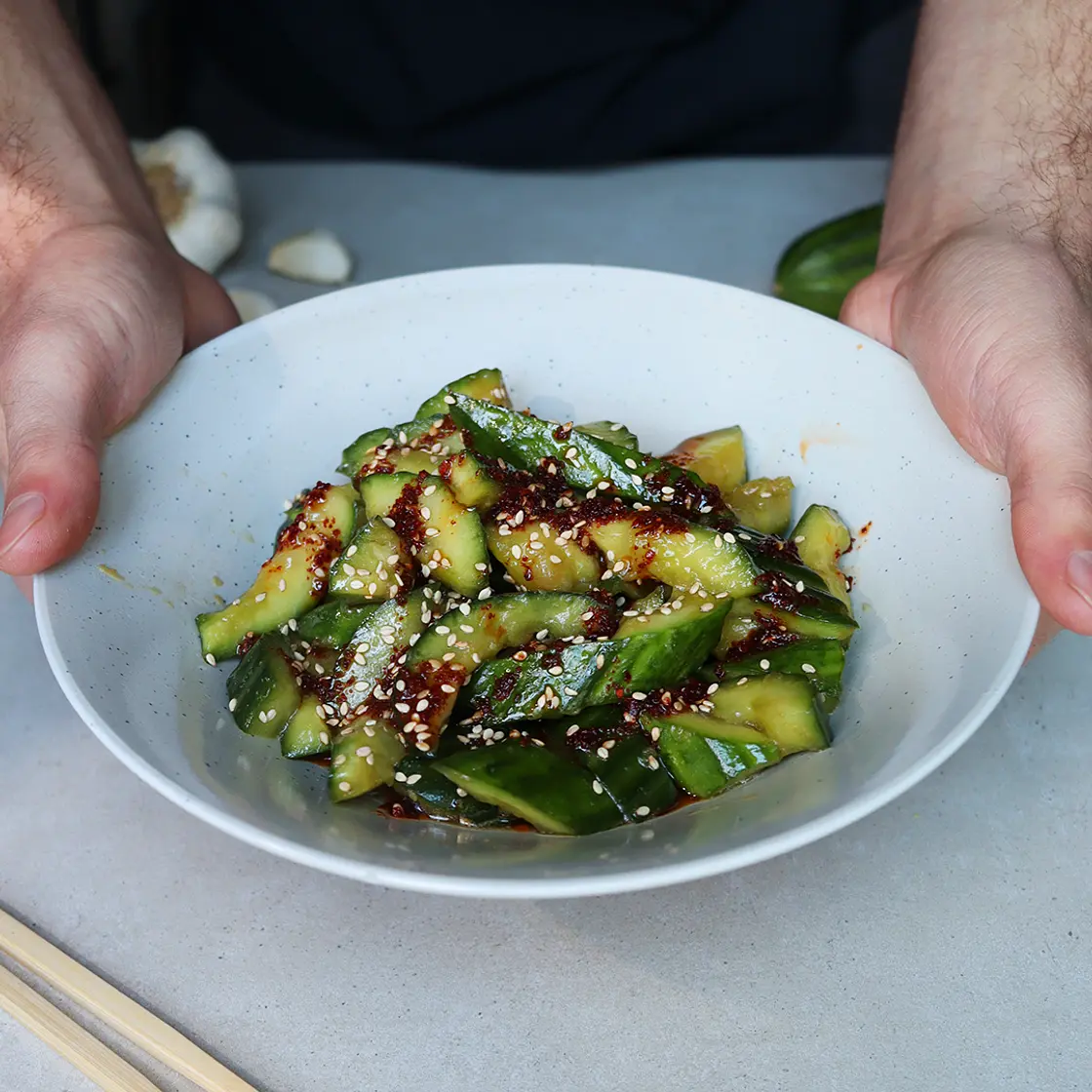 Smashed Cucumber Salad