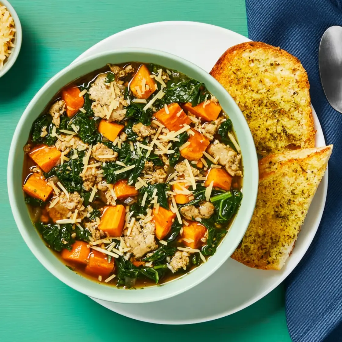 Chicken Sausage and Sweet Potato Soup