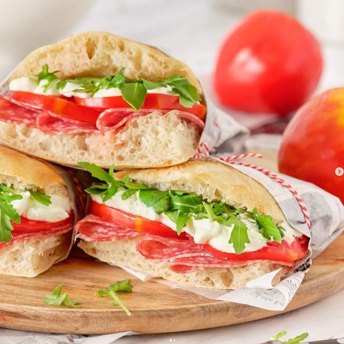 Philadelphia Salami Ciabatta Sandwich