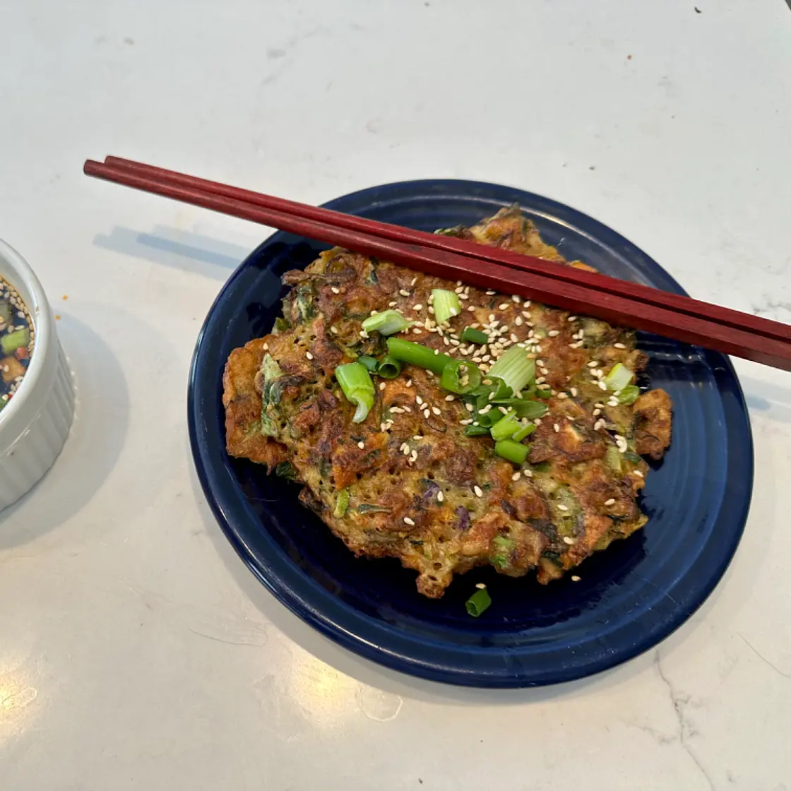 Korean Vegetable Pancakes ("Yachaejeon")