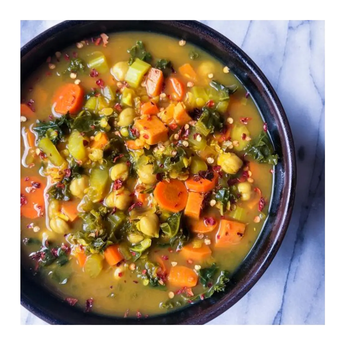 Spiced Lentil Soup in Slow Cooker