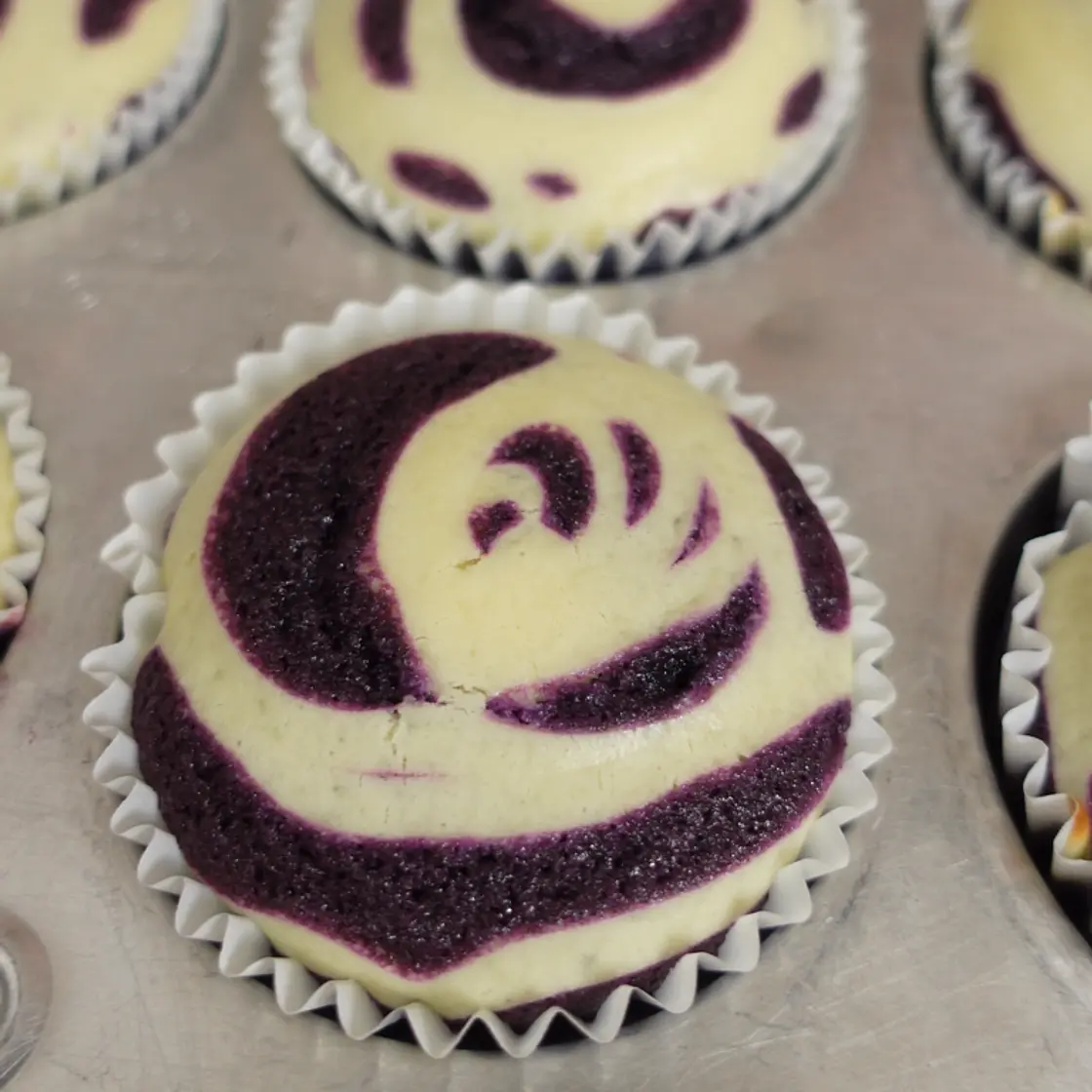 Ube Cream Cheese Cupcakes