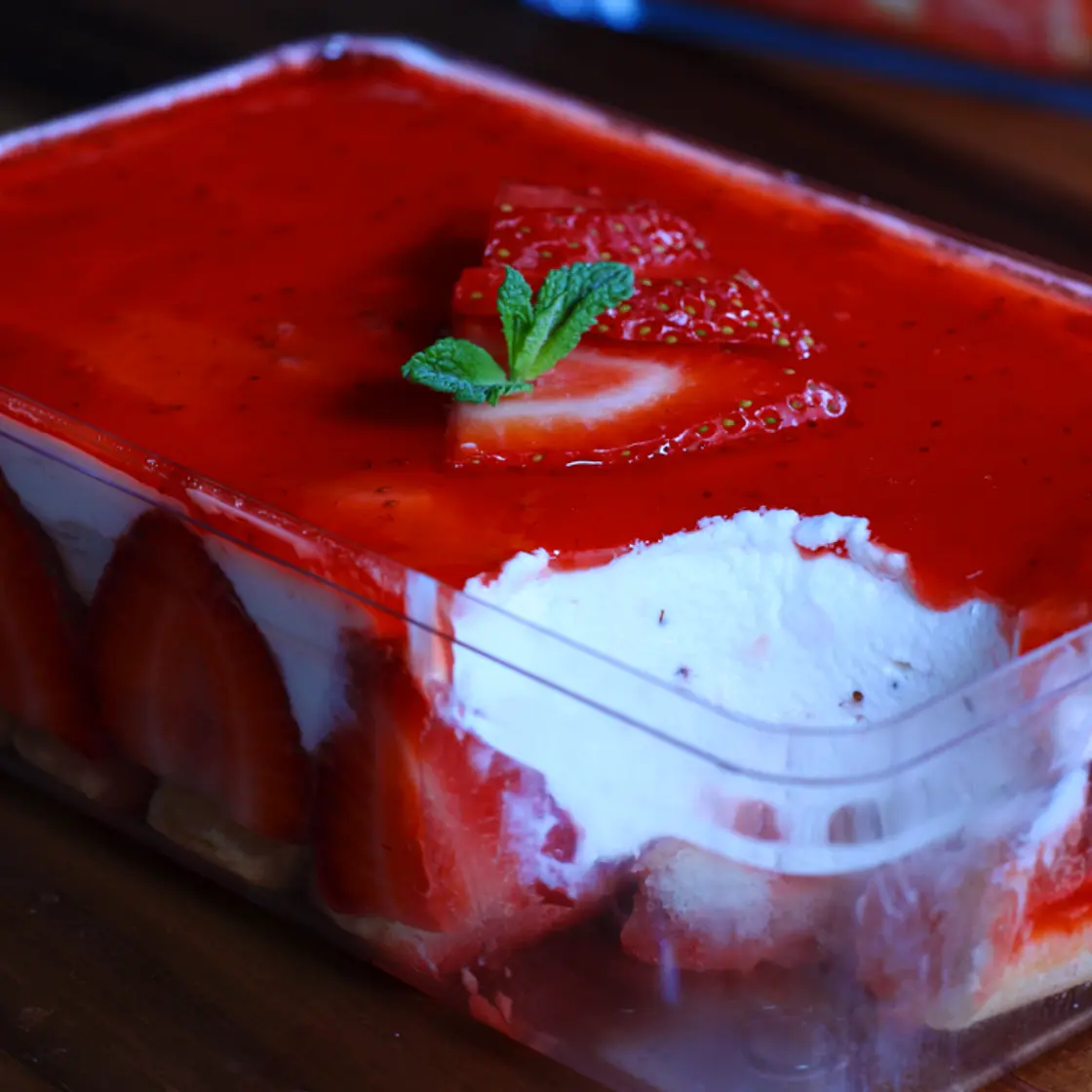 Delicious strawberry Tiramisu