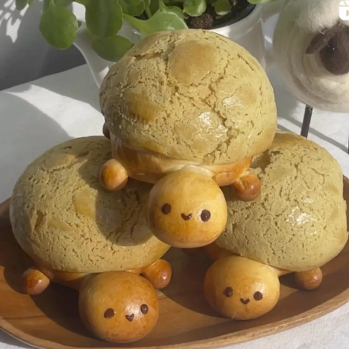 Matcha Turtle Buns 🐢