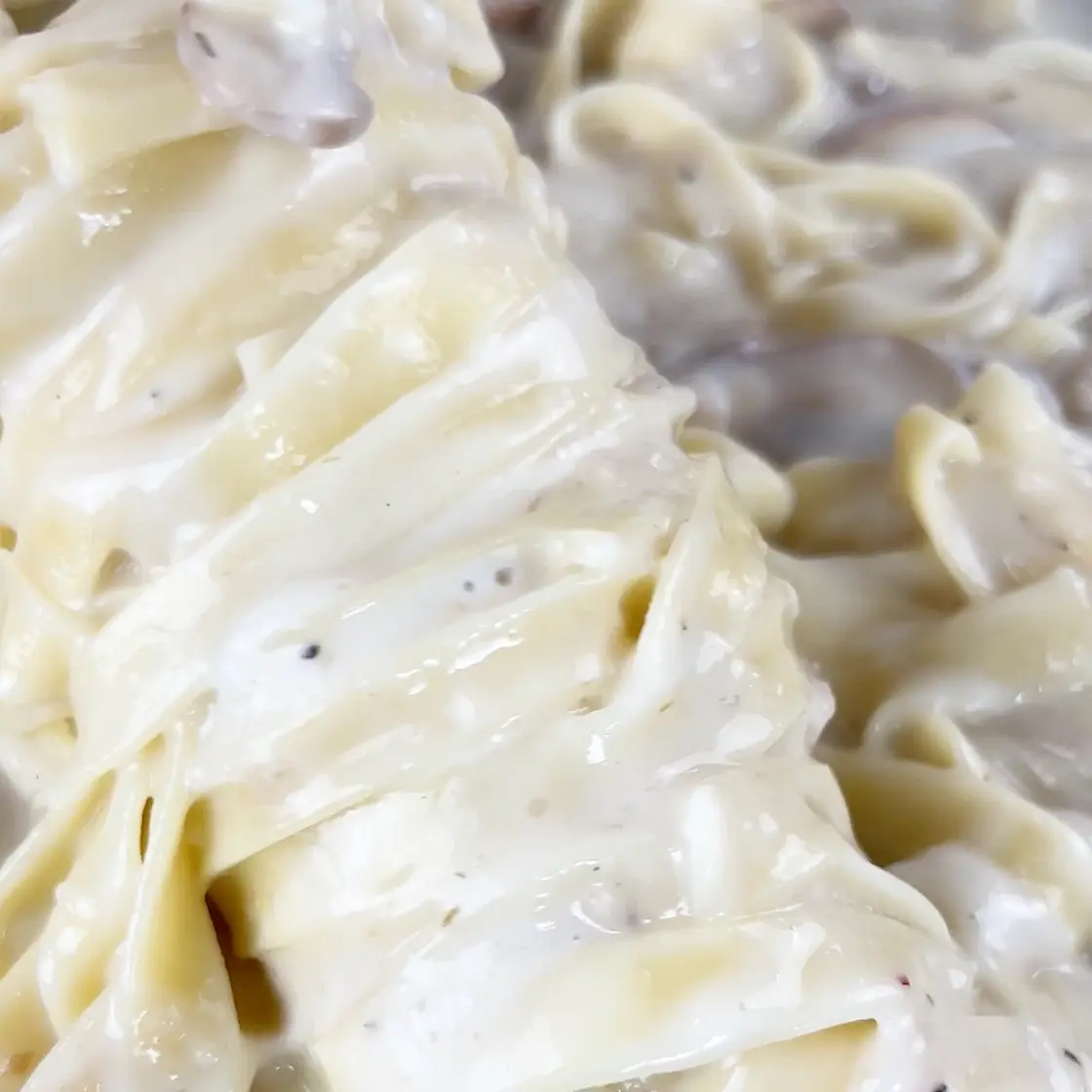 Creamy Mushroom Tagliatelle 🫶🏼