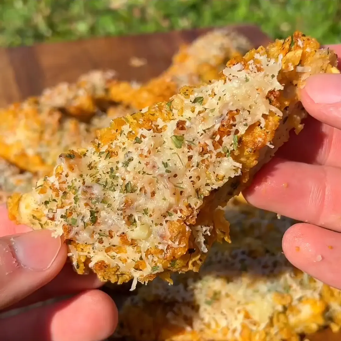 Low Calorie Garlic Parmesan Tender