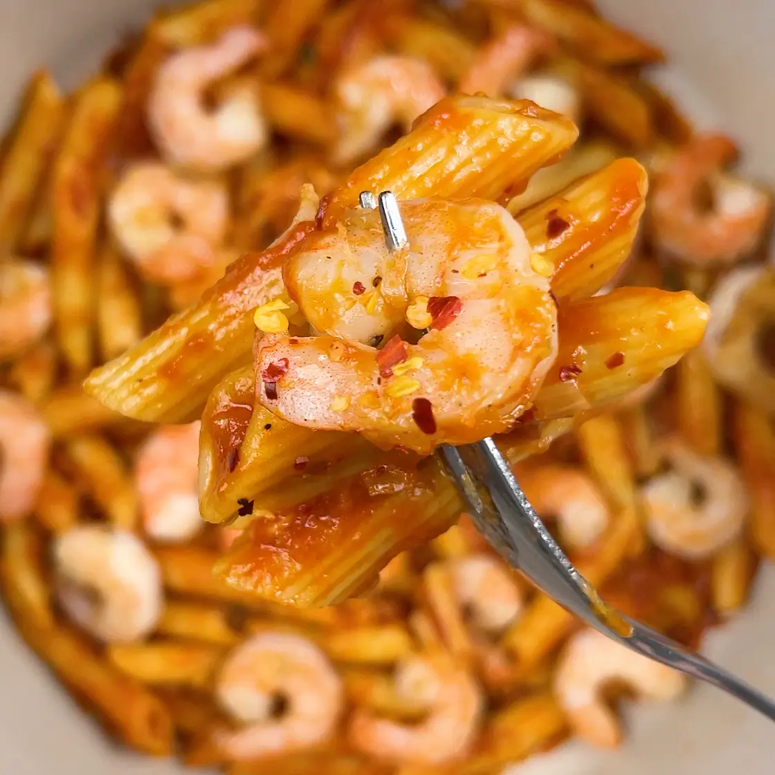 Arrabiata Pasta with Schrimp 🍤
