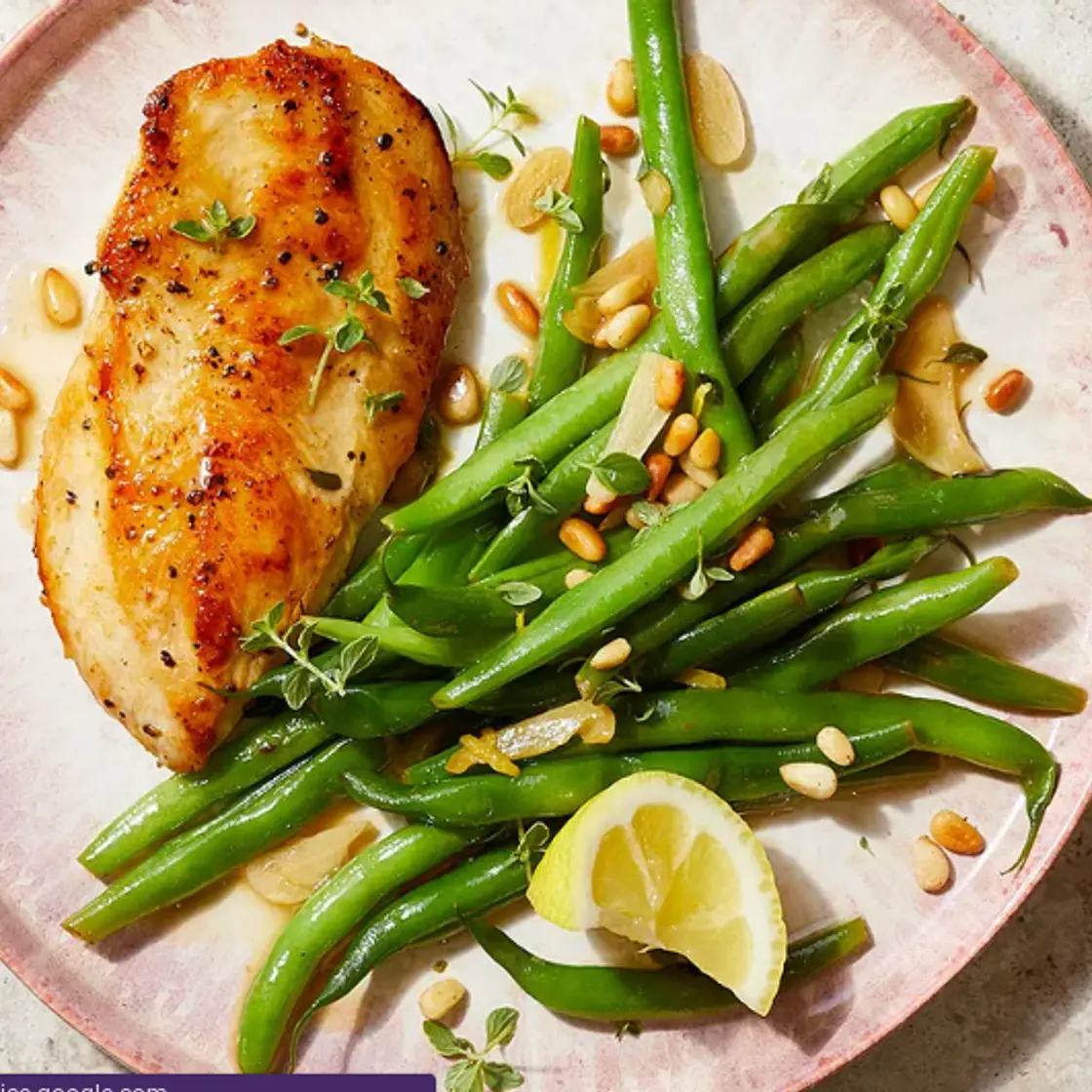 Lemon-Garlic Chicken with Green Beans