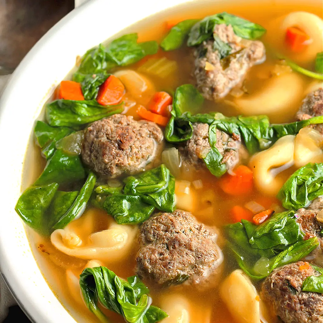 Tortellini Meatball Soup